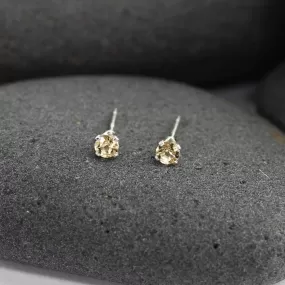 Yellow Sapphire Mini Studs