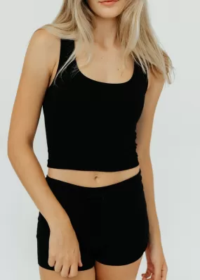 Éterne Drawstring Short in Black