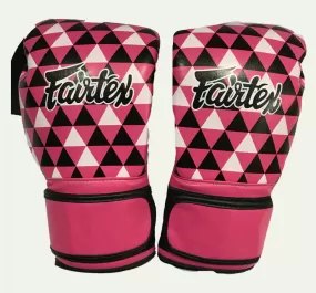 泰拳拳套 Thai Boxing Gloves : Fairtex BGV14 PB OP ART-PRISM 1964 Pink